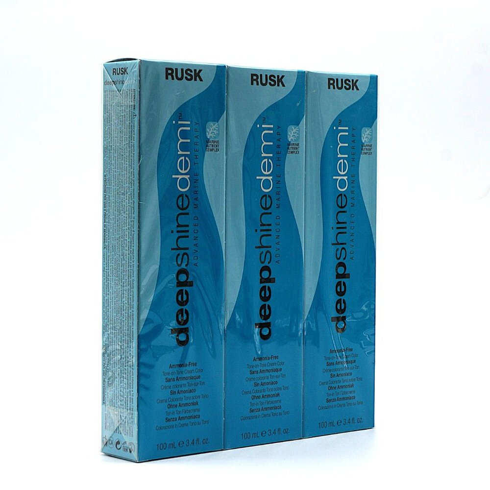 3 Pack RUSK Deepshine Demi 7-3G Golden Blonde 100ml NEW‎